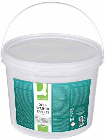 Q-CONNECT vaatwastabletten, emmer van 100 stuks