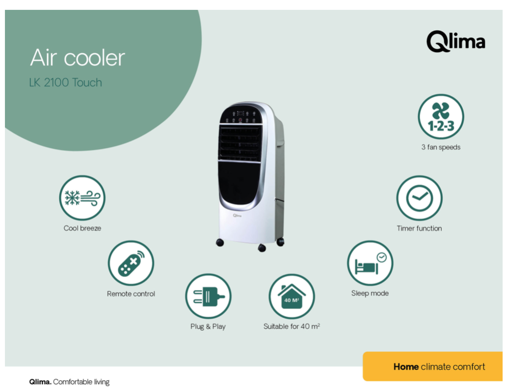 Qlima LK 2100 Touch air cooler