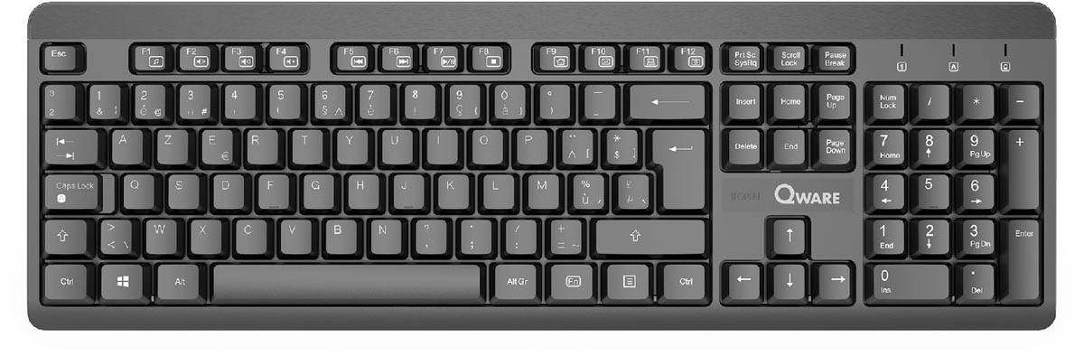 Qware draadloos toetsenbord Swindon, azerty
