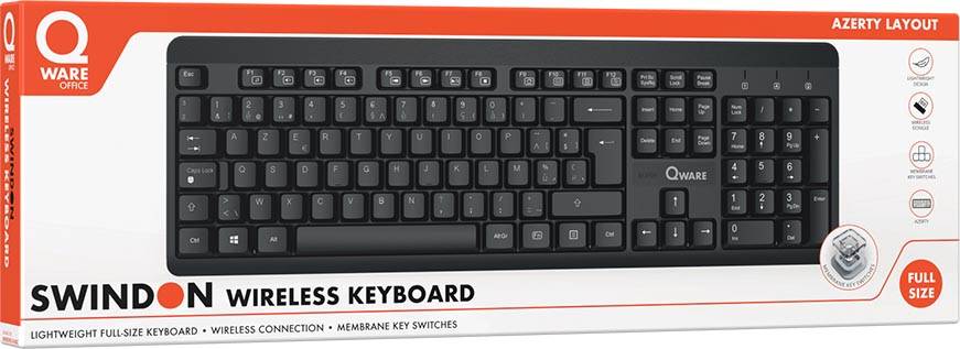 Qware draadloos toetsenbord Swindon, azerty