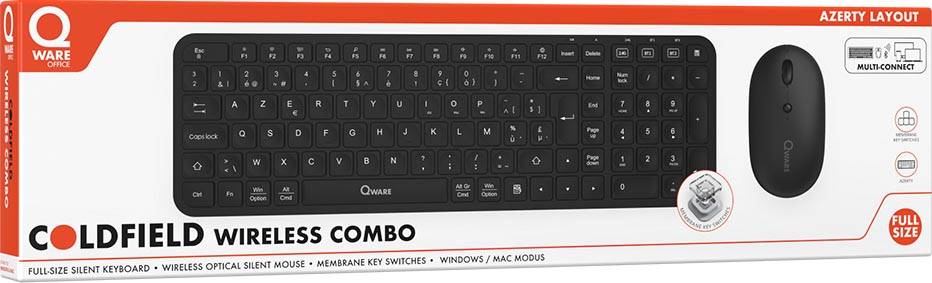 Qware draadloze deskset Coldfield, azerty