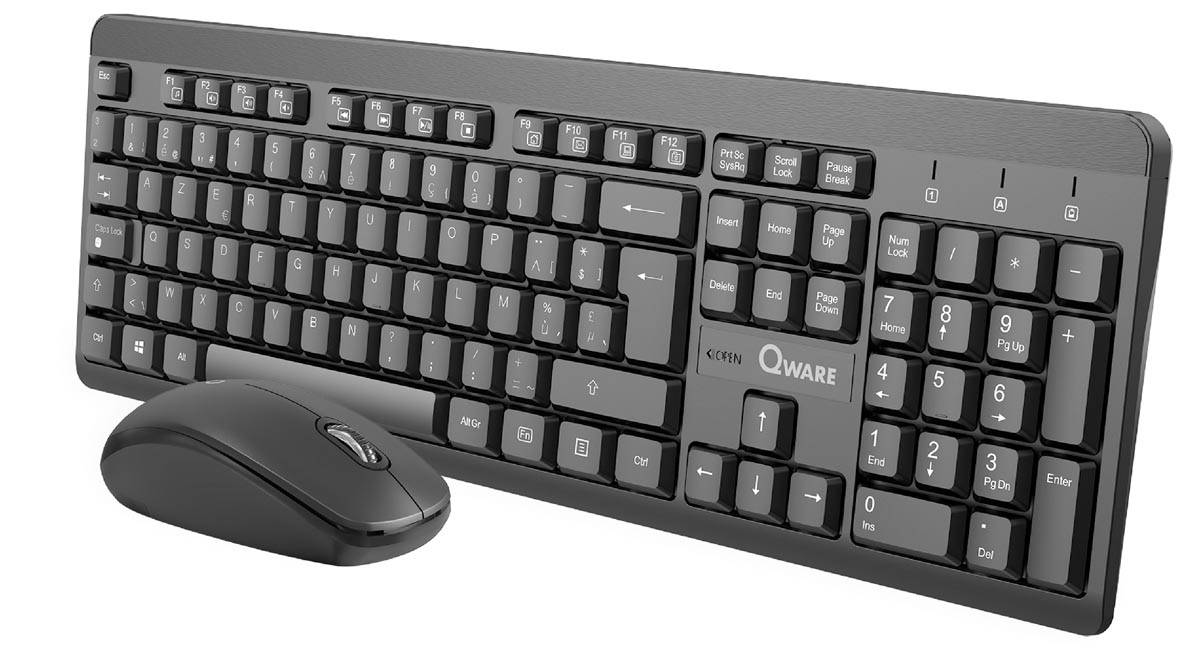 Qware draadloze deskset Nottingham, azerty