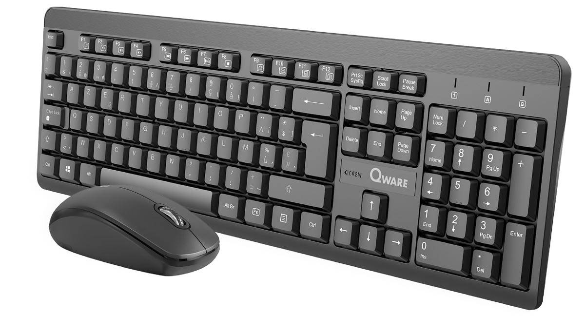 Qware draadloze deskset Nottingham, qwerty