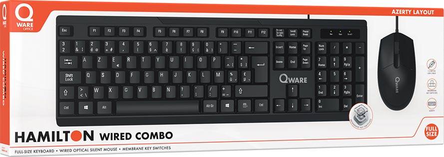 Qware toetsenbord Hamilton, azerty