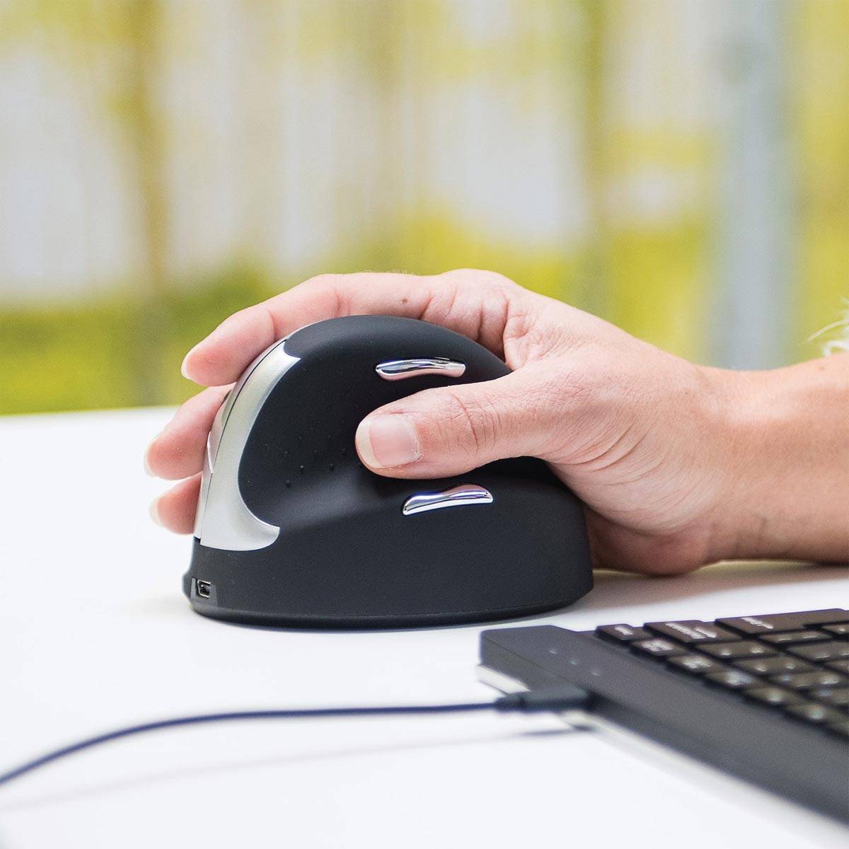 R-Go HE ergonomische muis, medium, draadloos, voor rechtshandigen