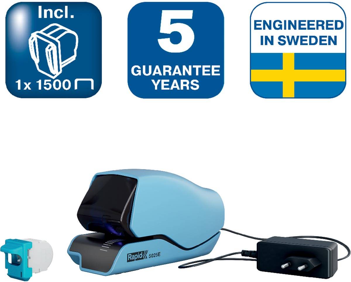 Rapid elektrische nietmachine Supreme 5025E, blauw