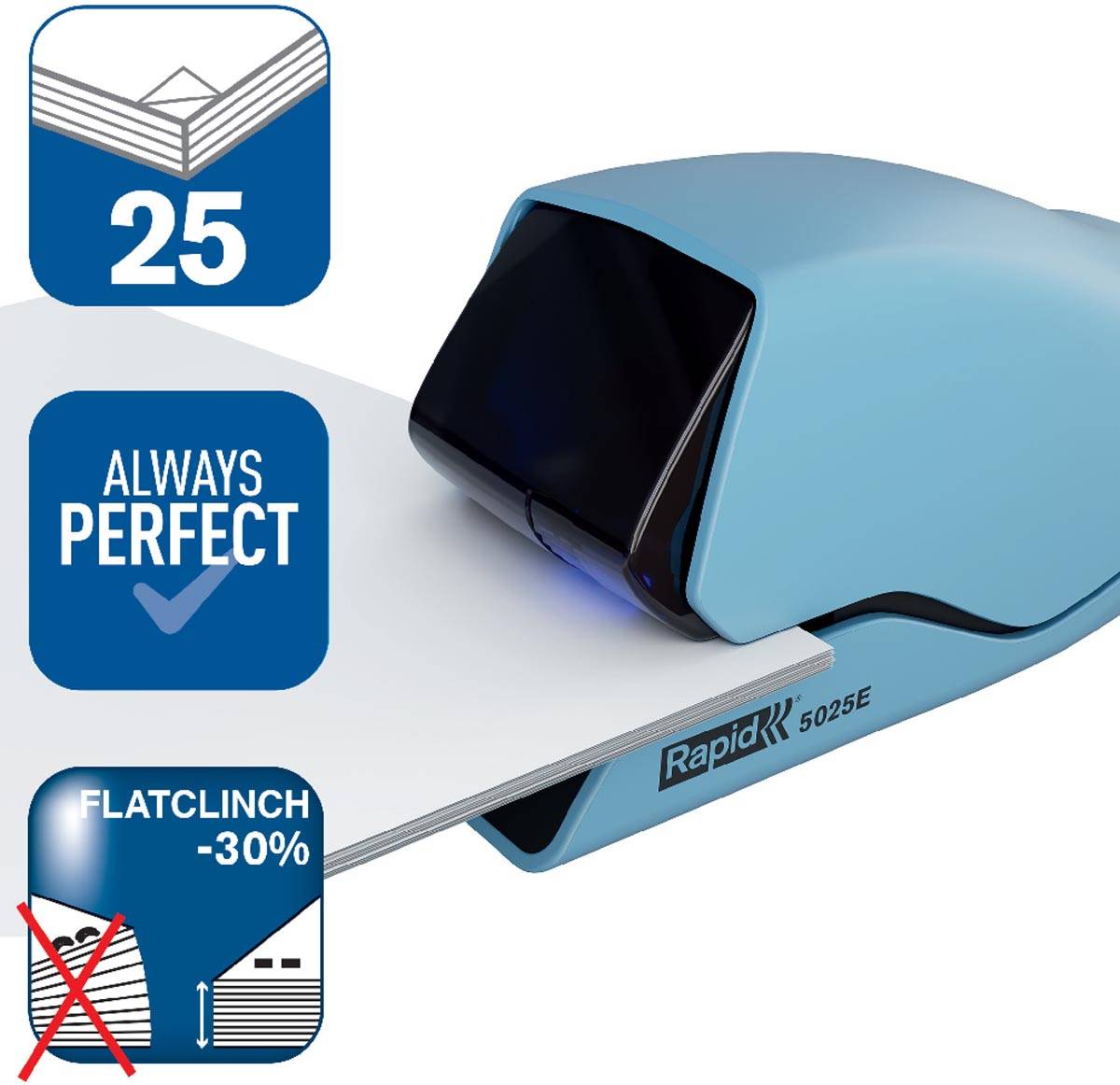 Rapid elektrische nietmachine Supreme 5025E, blauw