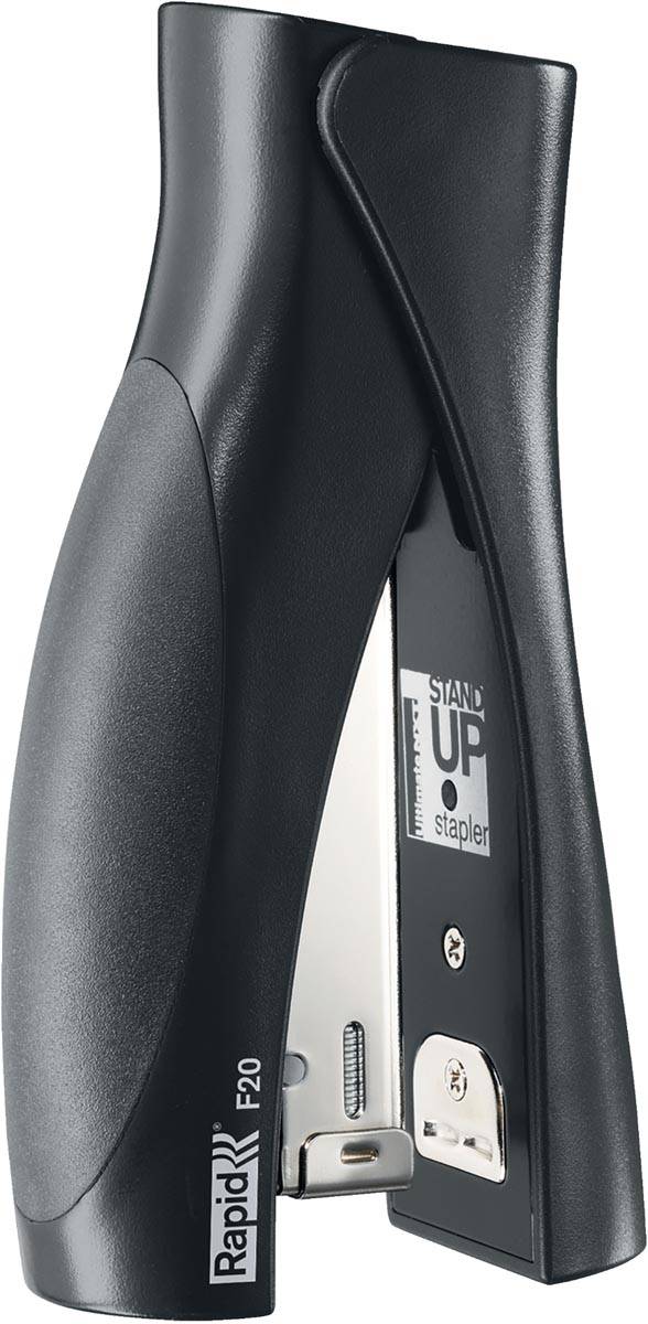 Rapid Fashion Ultimate StandUp nietmachine F20, niet 20 vel, voor nietjes 24/6 en 26/6, zwart