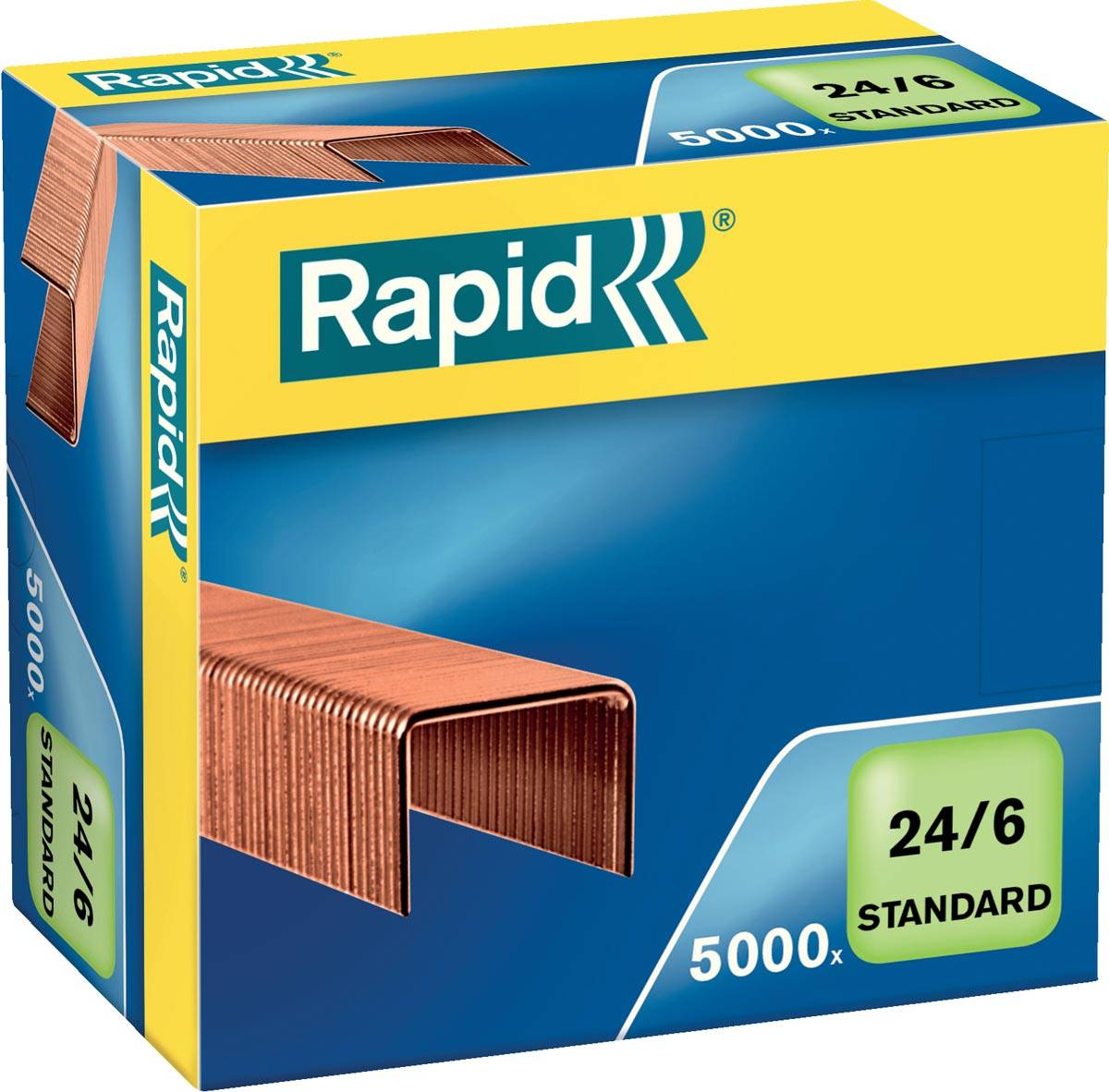 Rapid Nietjes 24/6, koper, doos van 5.000 nietjes