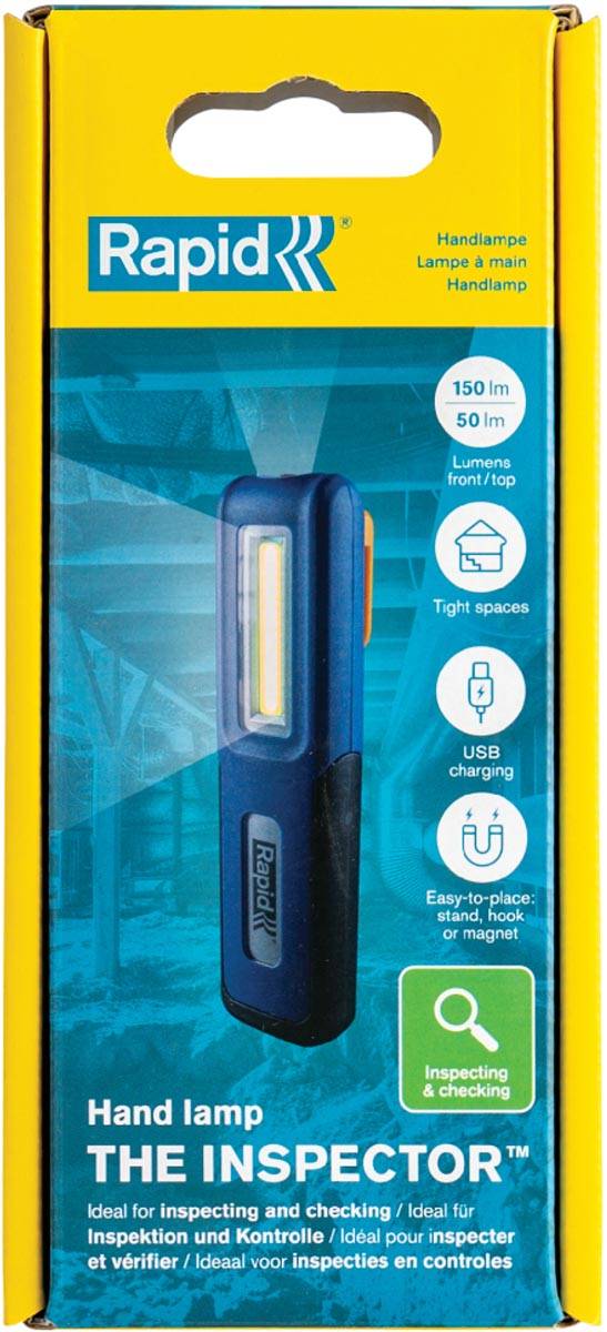 Rapid werklamp The Inspector, 3,6 V, lithium-ion, ingebouwde accu