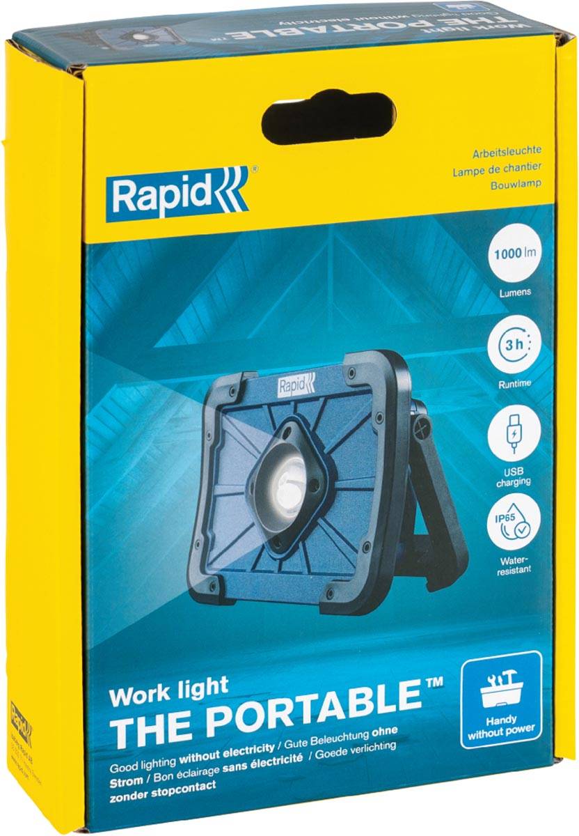 Rapid werklamp The Portable, 3,6 V, lithium-ion, ingebouwde accu