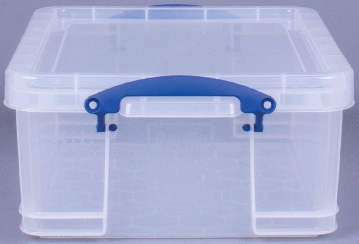 Really Useful Box 18 liter, transparant, per stuk verpakt in karton