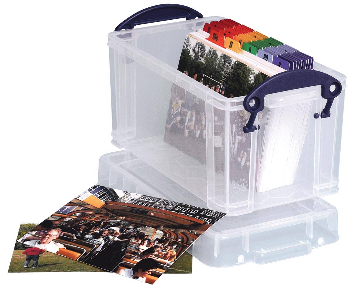 Really Useful Box opbergdoos 21 liter, transparant