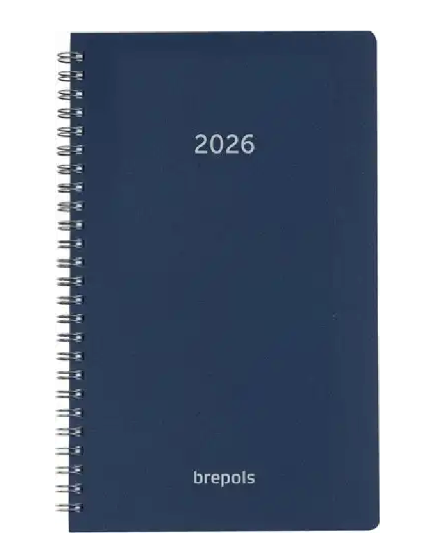 Brepols agenda Breform Polyprop 6-talig, blauw, 2026