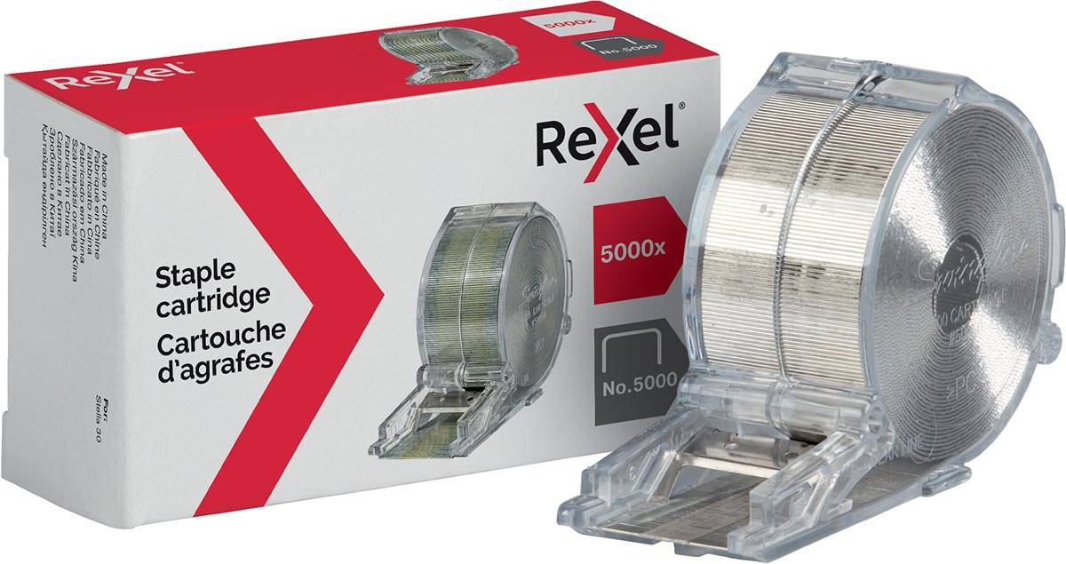 Rexel Nr.5000 cartridge met nietjes voor Stella 30, 5000 nietjes