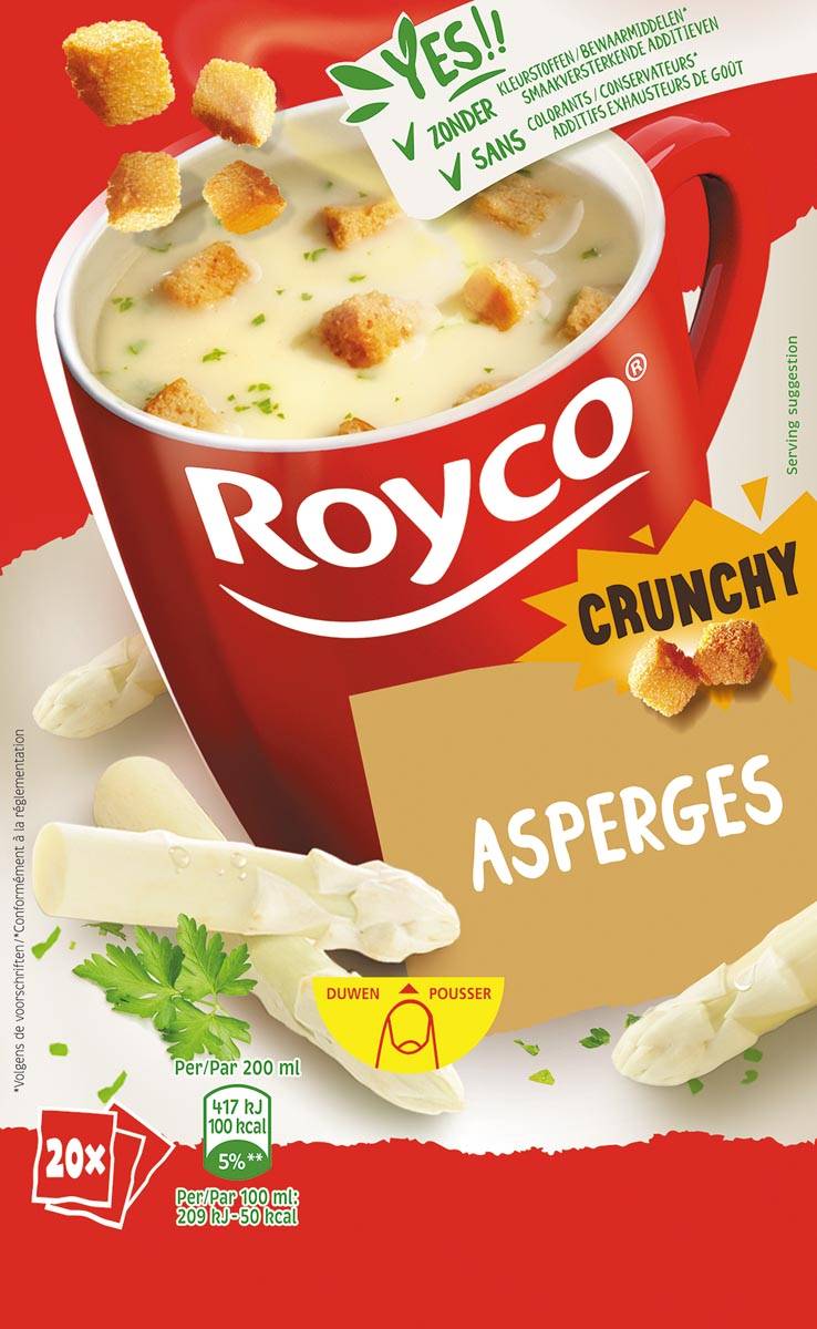 Royco Minute Soup asperges, pak van 20 zakjes