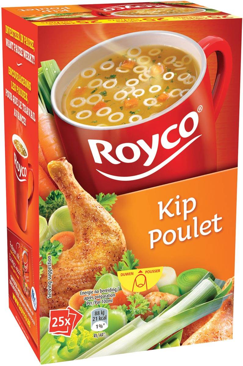 Royco Minute Soup kip, pak van 25 zakjes