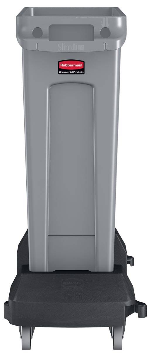 Rubbermaid afvalcontainer Slim Jim, 87 liter, grijs