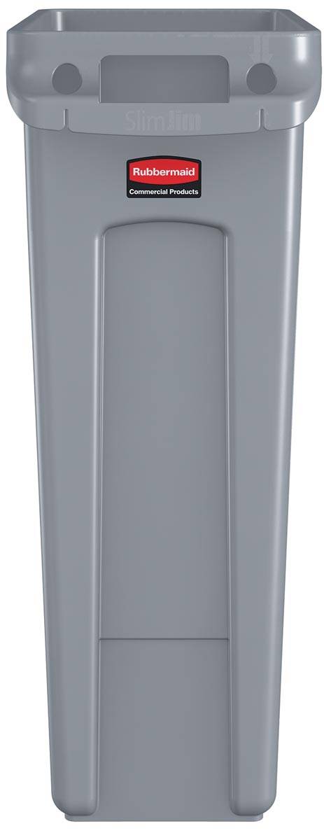 Rubbermaid afvalcontainer Slim Jim, 87 liter, grijs