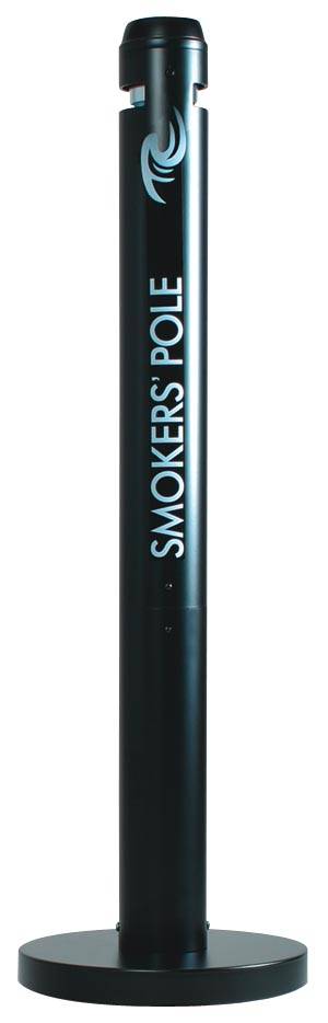 Rubbermaid peukenzuil Smokers' Pole, ft 10,2 x 107,9 cm, zwart