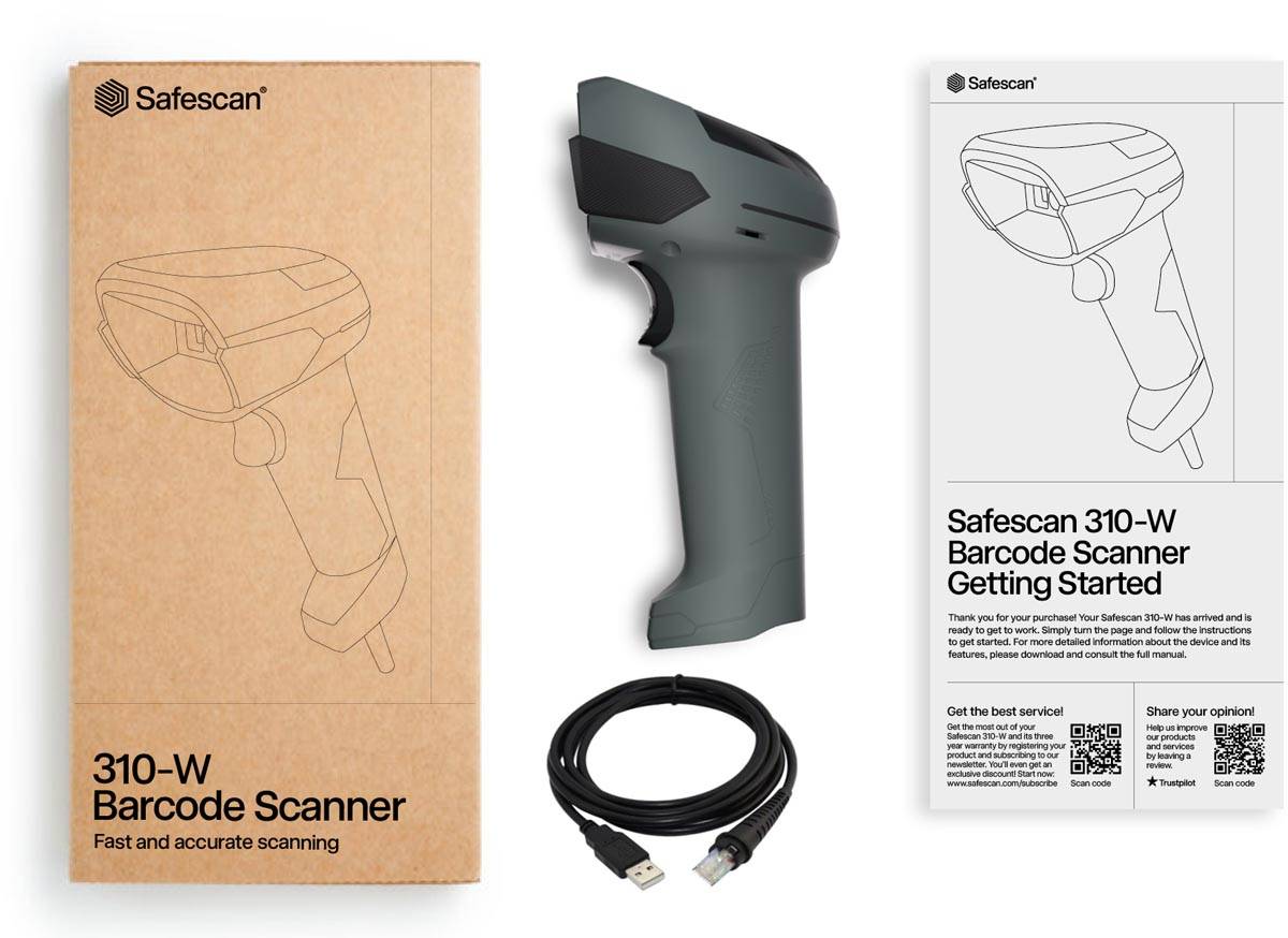 Safescan barcodescanner 310-W