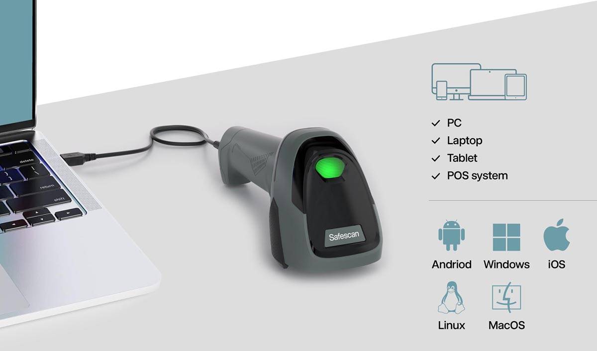 Safescan barcodescanner 310-W