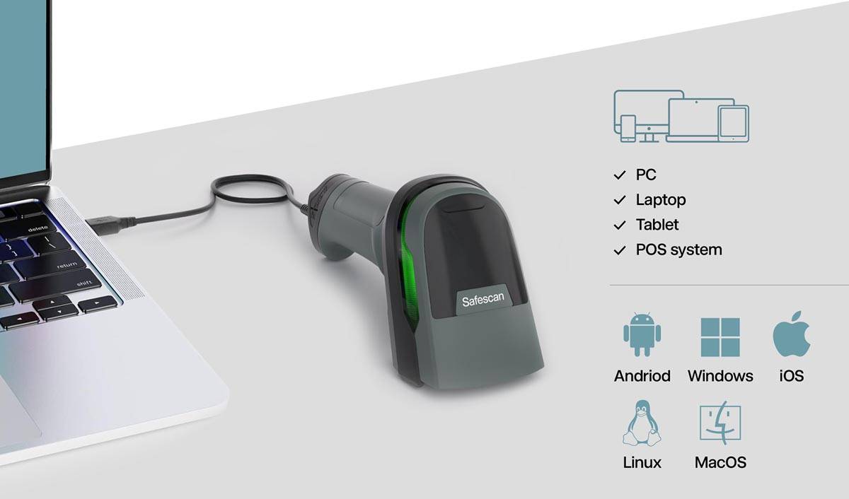 Safescan barcodescanner 330-W
