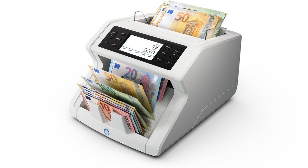 Safescan biljettelmachine 2485-SC, incl safescan app, met 8-voudige valsgelddetectie
