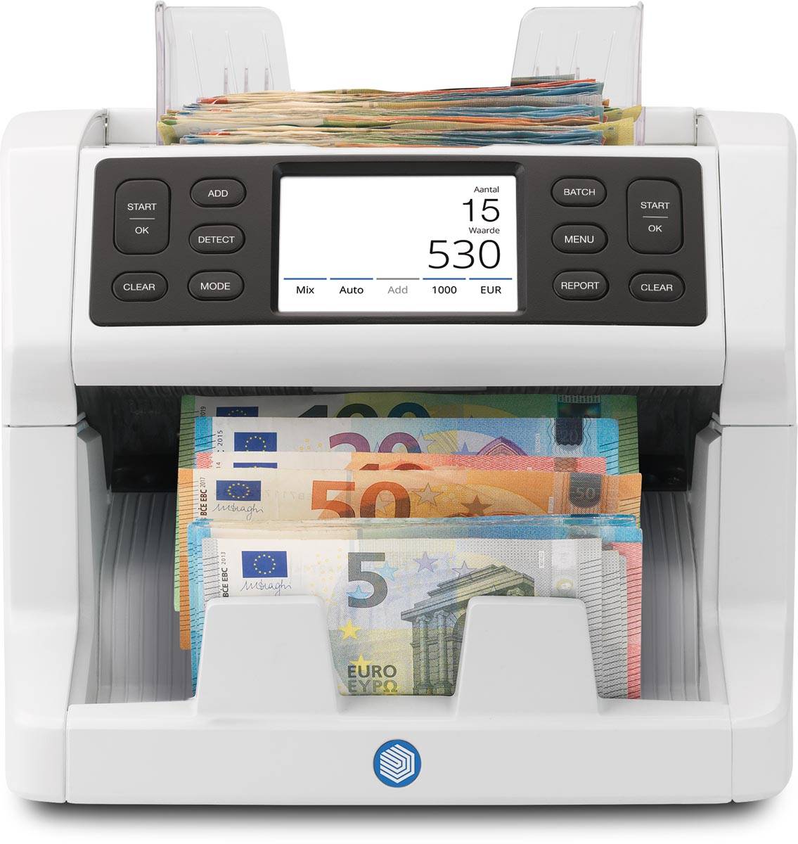 Safescan biljettelmachine 2865-SC, incl safescan app, met 9-voudige valsgelddetectie