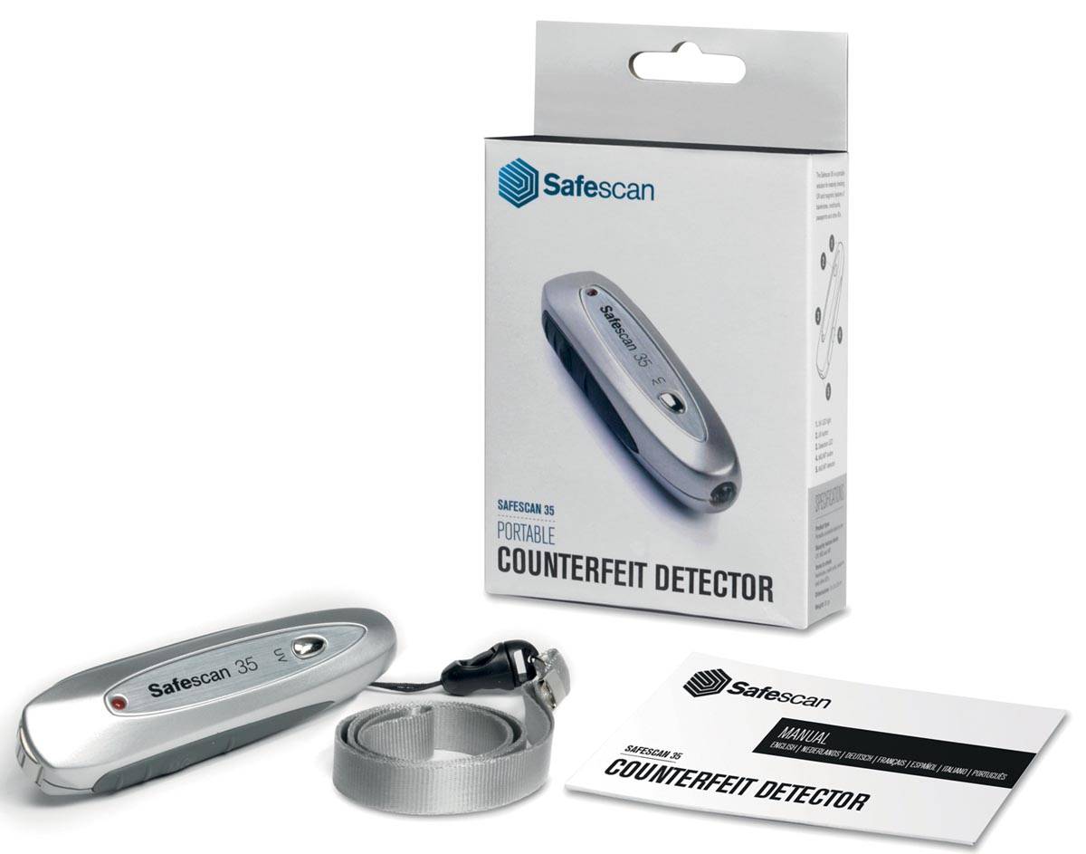 Safescan valsgelddetectiepen 35, met 3-voudige valsgelddetectie