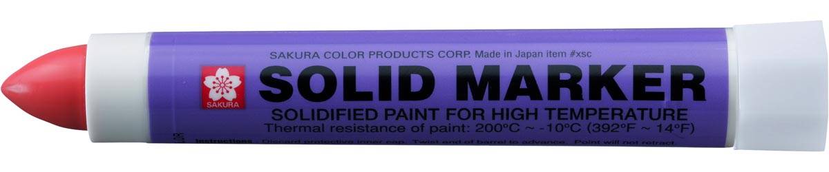 Sakura merkstift Solid Marker rood, brede punt