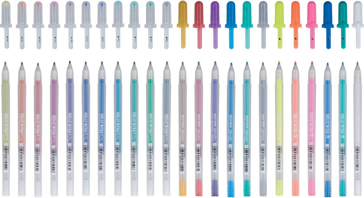 Sakura roller Gelly Roll Mix, etui van 24 stuks in geassorteerde kleuren
