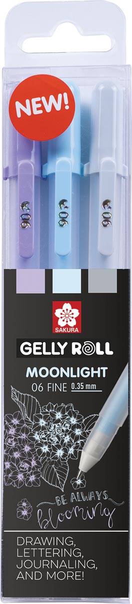 Sakura roller Gelly Roll Moonlight, etui van 3 stuks Calm