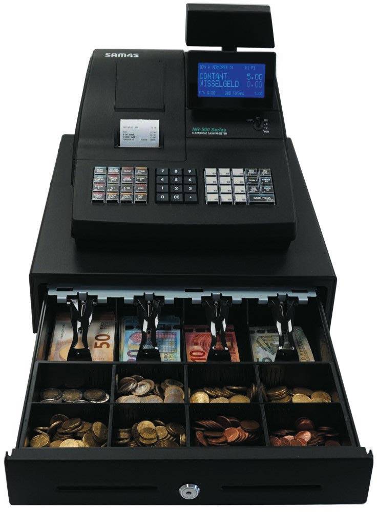 SAM4S kasregister NR-510RB, geprogrammeerd in het Nederlands