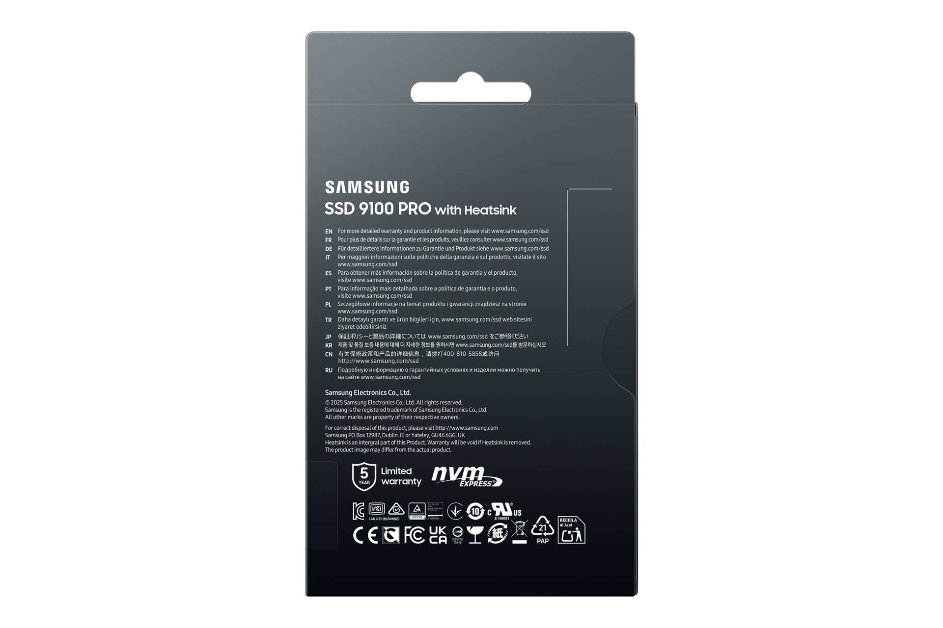 Samsung MZ-VAP2T0 2 TB M.2 PCI Express 5.0 NVMe V-NAND TLC