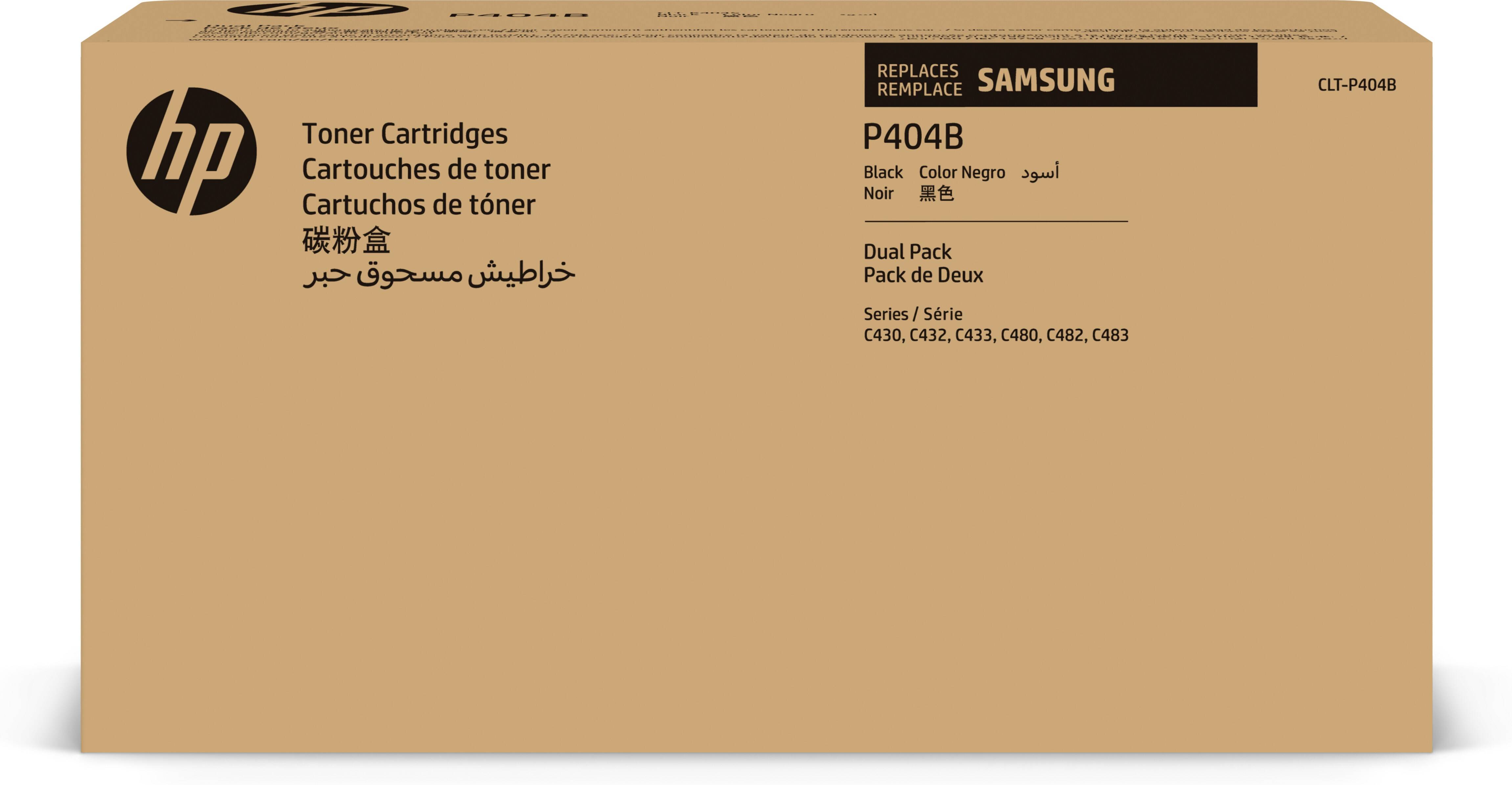Samsung CLT-P404B 2-pack zwarte tonercartridges