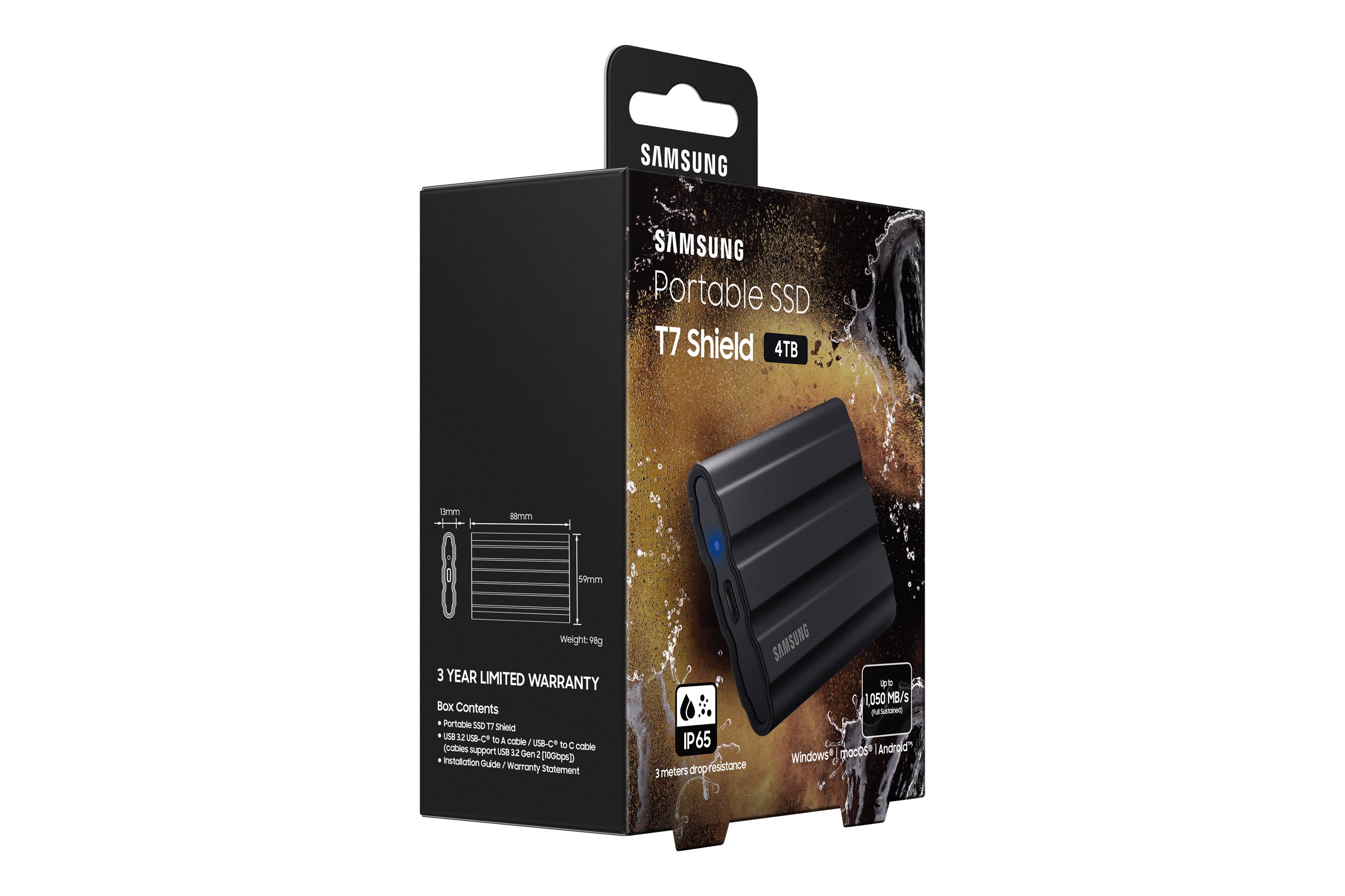Samsung MU-PE4T0S 4 TB USB Type-C 3.2 Gen 2 (3.1 Gen 2) Zwart