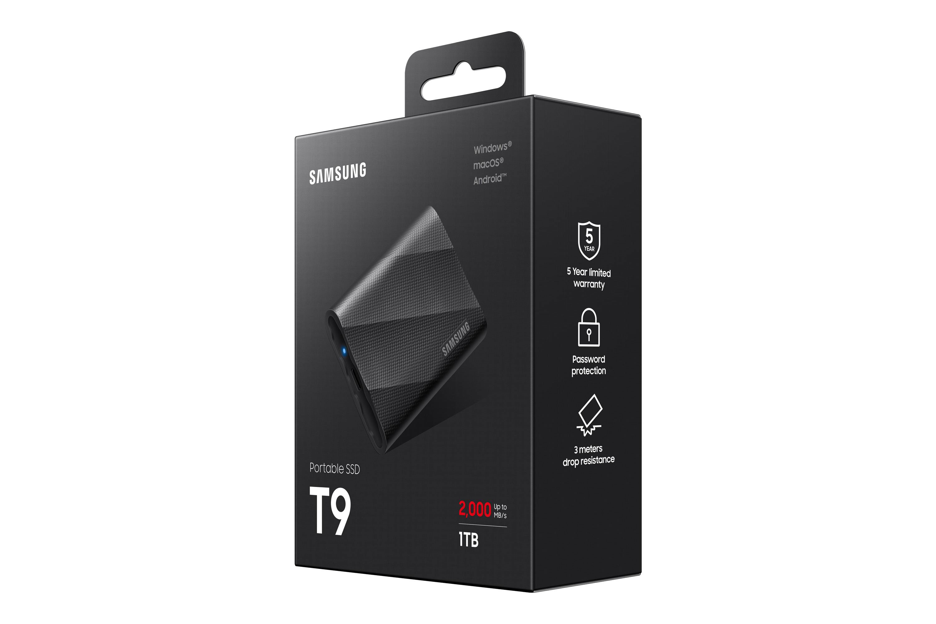 Samsung MU-PG1T0B 1 TB USB Type-C 3.2 Gen 2 (3.1 Gen 2) Zwart