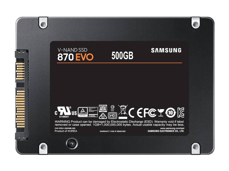 Samsung 870 EVO 500 GB 2.5" SATA III V-NAND