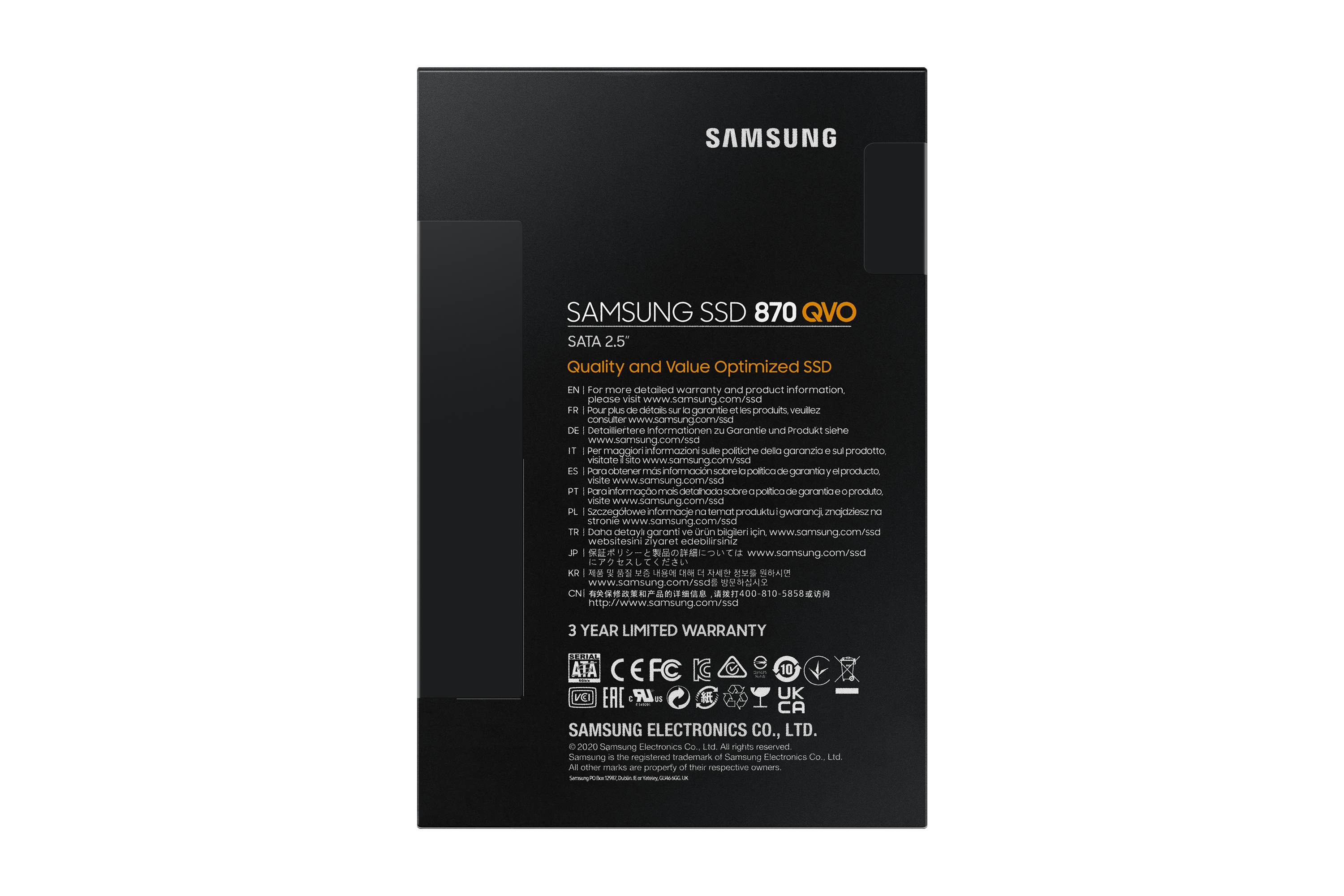 Samsung MZ-77Q8T0 8 TB 2.5" SATA V-NAND MLC
