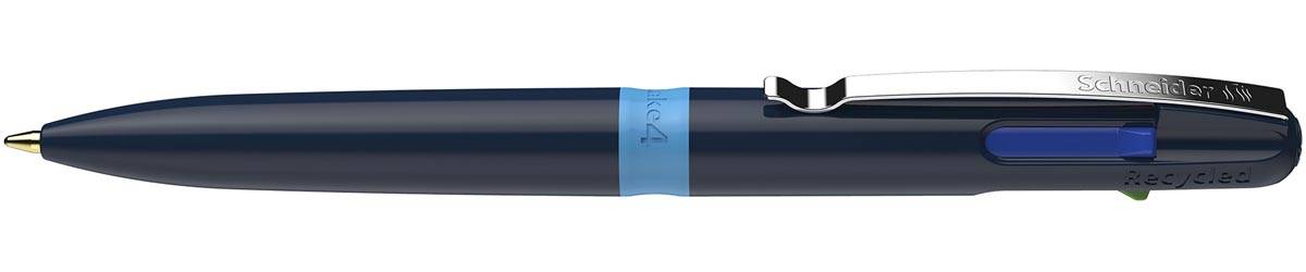 Schneider 4-kleurenbalpen Take 4, medium, donkerblauw/lichtblauw