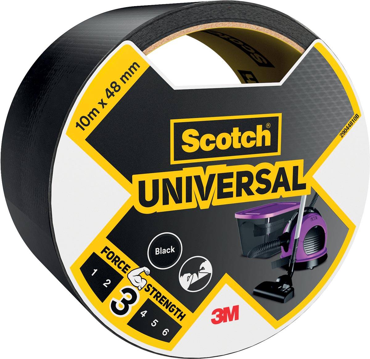 Scotch ducttape Universal, ft 48 mm x 10 m, zwart