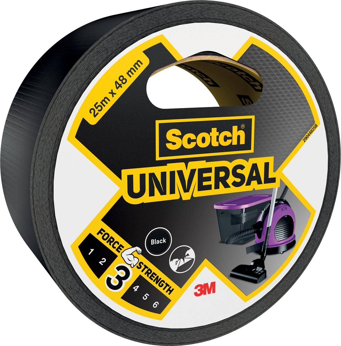 Scotch ducttape Universal, ft 48 mm x 25 m, zwart