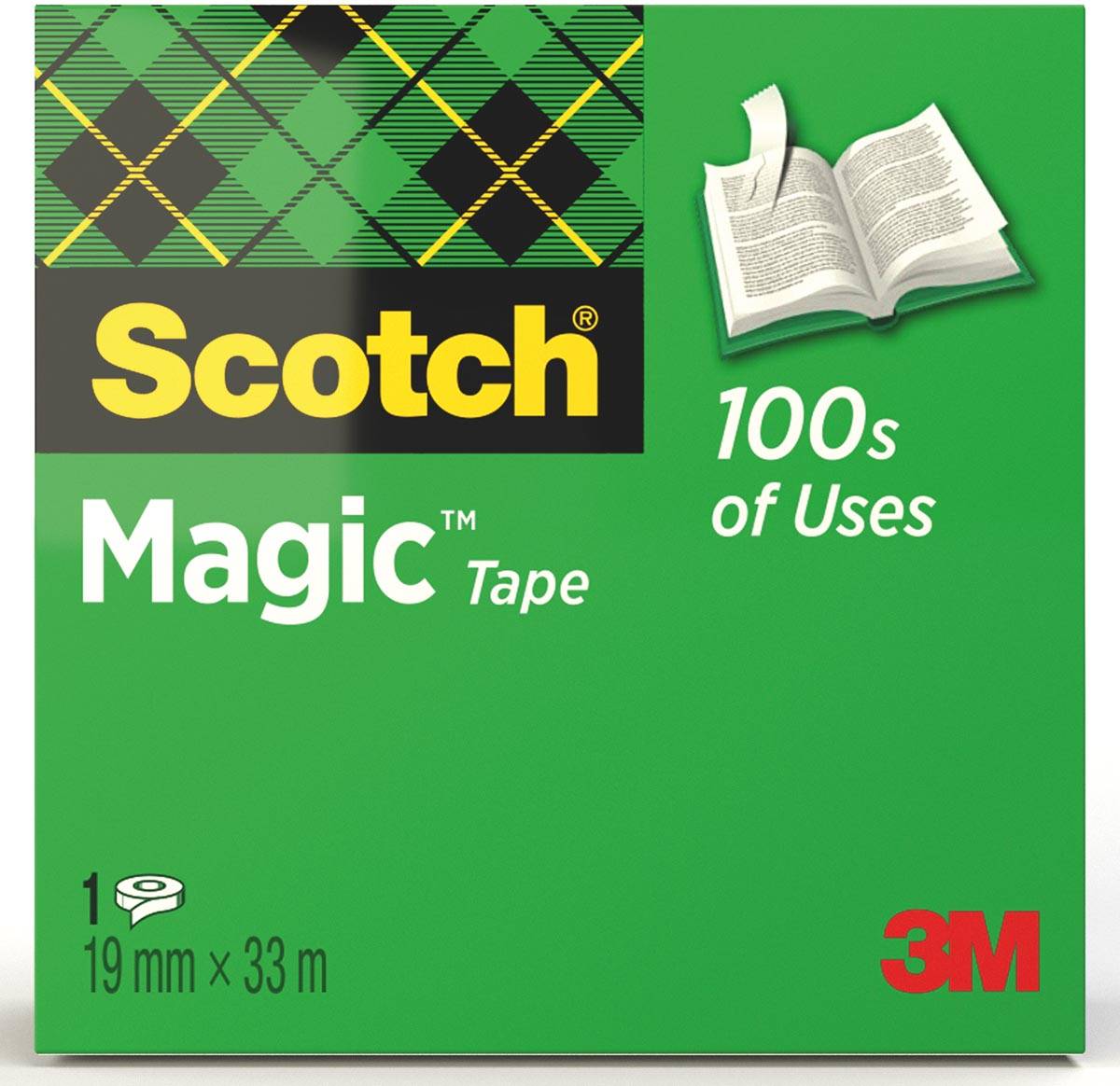 Scotch plakband Magic Tape ft 19 mm x 33 m