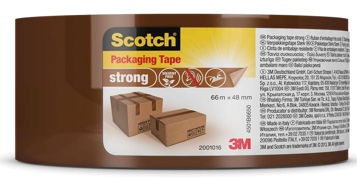 Scotch verpakkingsplakband Classic, ft 48 mm x 66 m, bruin, per rol