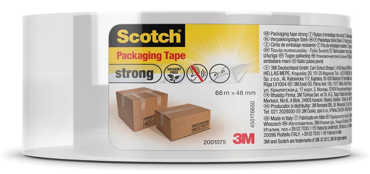 Scotch verpakkingsplakband Classic, ft 48 mm x 66 m, transparant, per rol