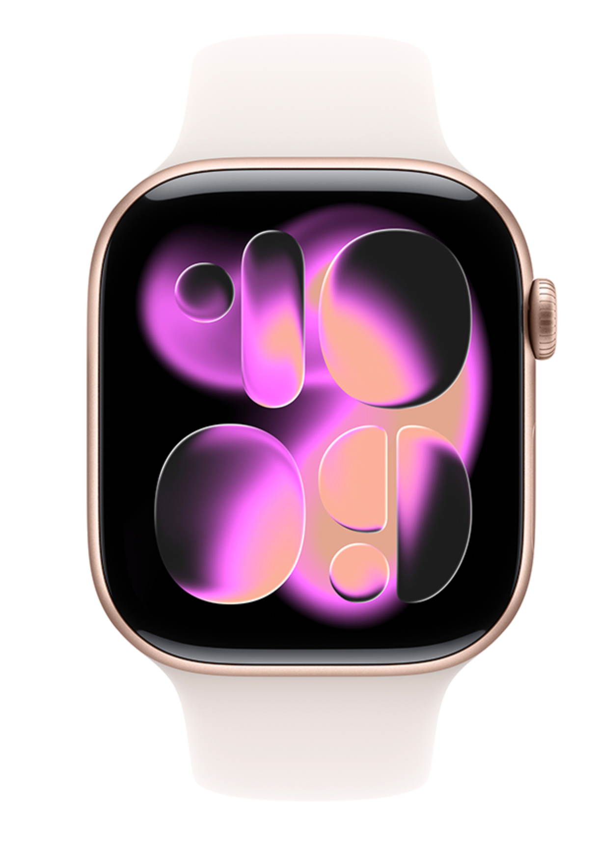 Apple Watch Serie 11 Cellular 46mm Rose Gold Aluminium Case with Light Blush Sport Band S/M