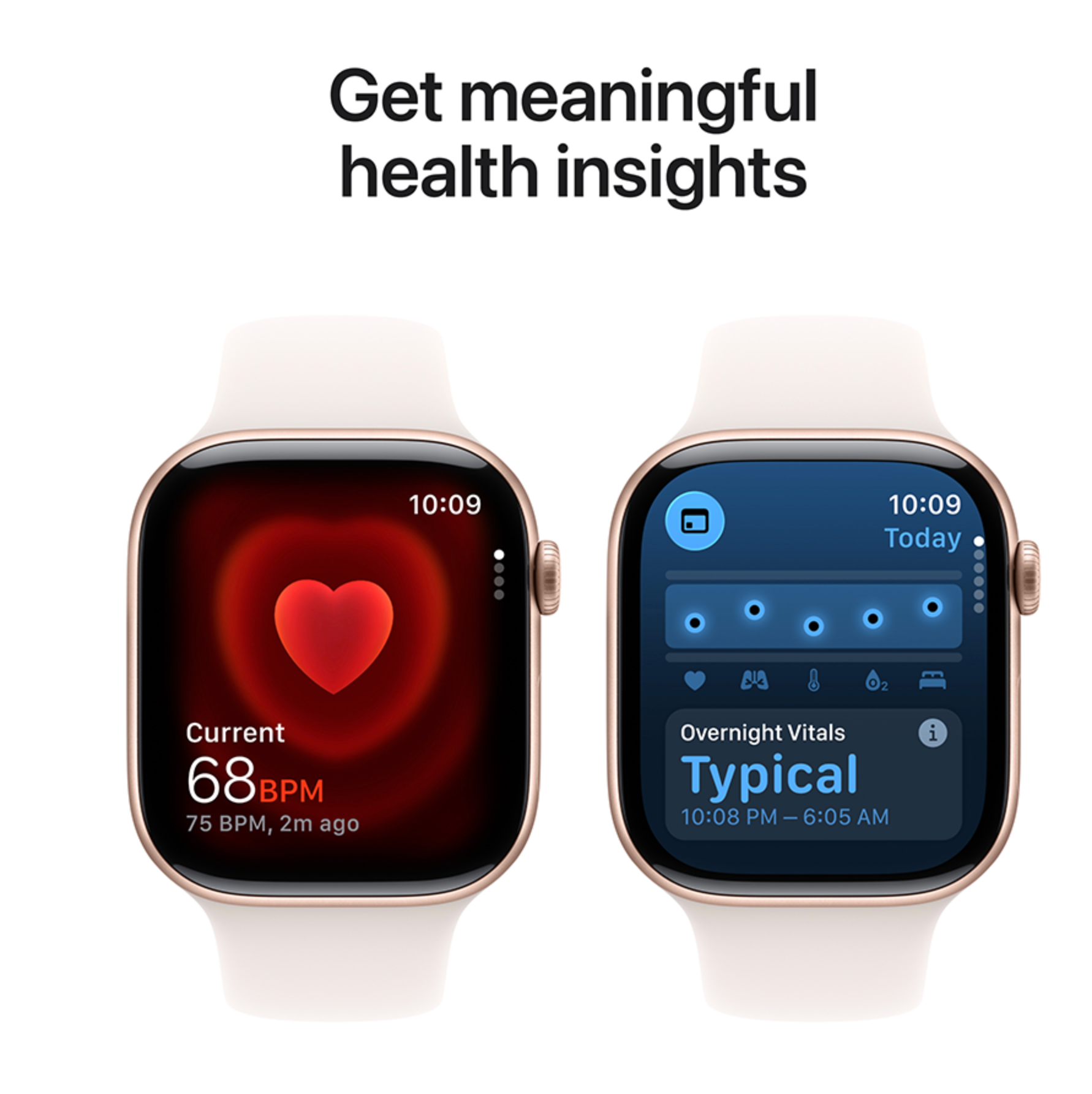 Apple Watch Serie 11 Cellular 46mm Rose Gold Aluminium Case with Light Blush Sport Band S/M