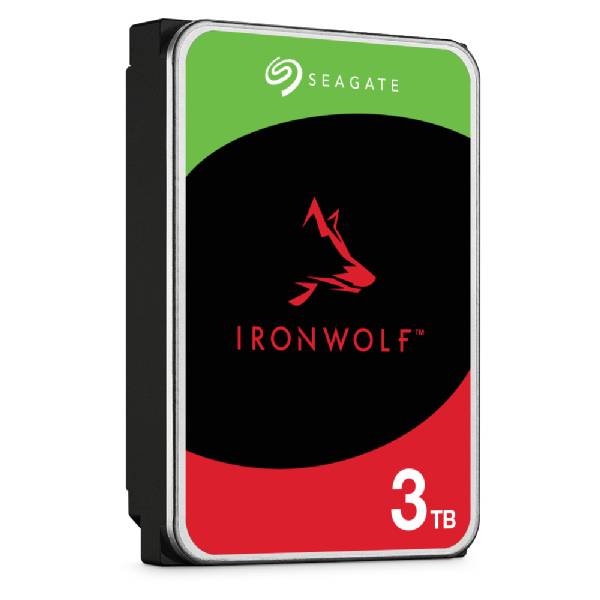 Seagate IronWolf ST3000VN006 interne harde schijf 3 TB 5400 RPM 256 MB 3.5" SATA III
