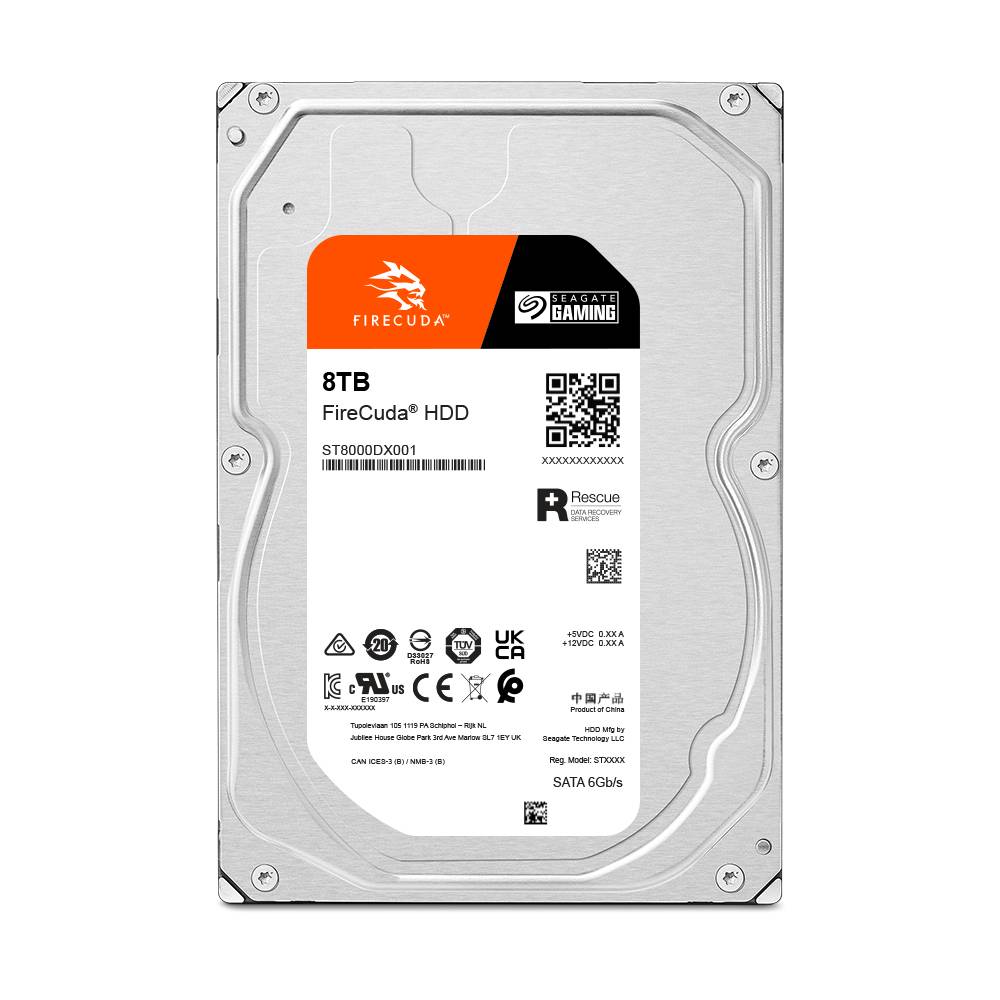 Seagate FireCuda ST8000DXA01 interne harde schijf 8 TB 7200 RPM 256 MB 3.5" SATA III